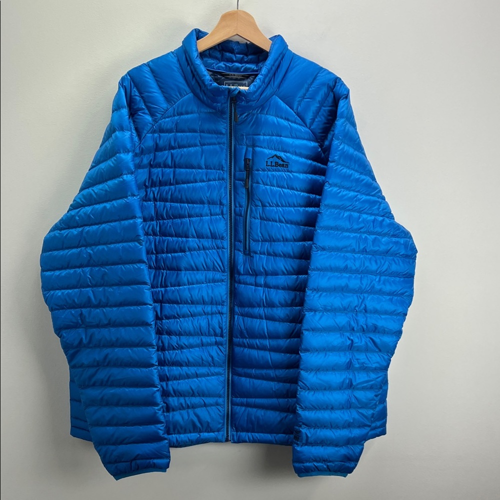 L.L. Bean Mens Ultralight 850 Down Sweater Jacket Blue Puffer Size XXXL Gorpcore